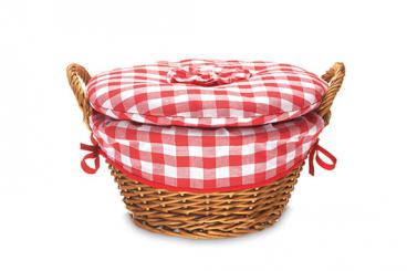 Kartoffelkorb China  Weide natur gebeizt 